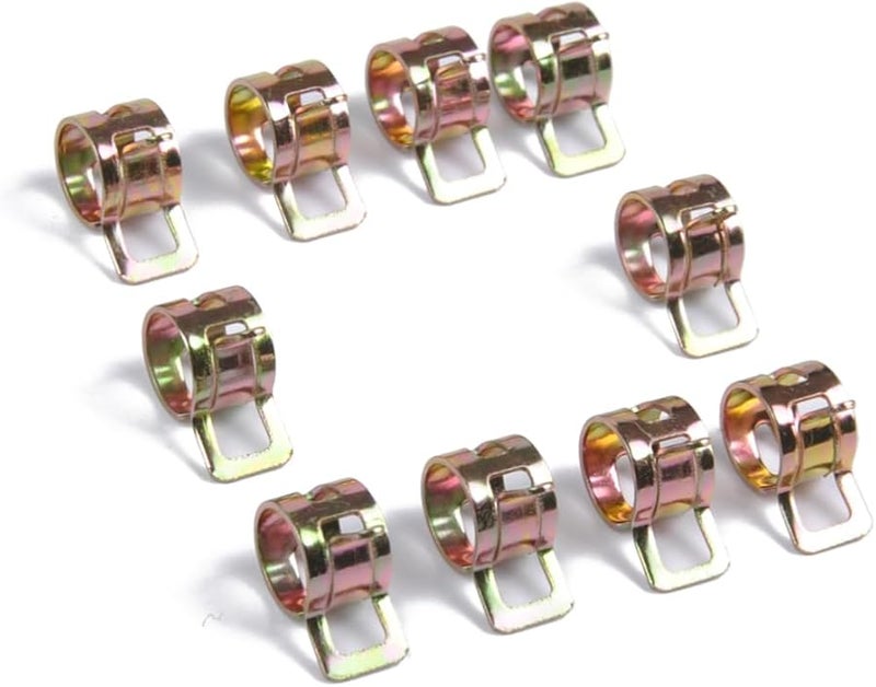 100Pcs Assorted Spring Hose Clamps Automotive Water Line Fastener Kit